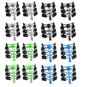 8 Pairs of Elastic No Tie Shoelaces for All Adult and Kids Shoe Lock Laces for Sneaker, Hiking Boots and Shoes