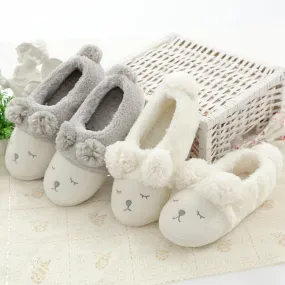 Animal Slippers Lamb Cotton Slippers Indoor Non-slip Floor Slippers UGG Style