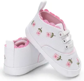 Baby Canvas Shoes -0-18 Months Infant Girls Boys Sneakers Anti-Slip Toddler First Walkers Slip On Newborn Crib Shoes