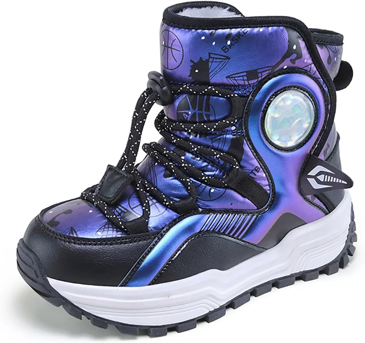 Boys Girls Toddler Snow Boots Resistant Outdoor Winter Mid Calf Boot Snow Boots Boy Kids Rubber Insulated Boots