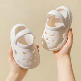 Cave Hole Baby or Kids Beach Sandals, Summer Clogs