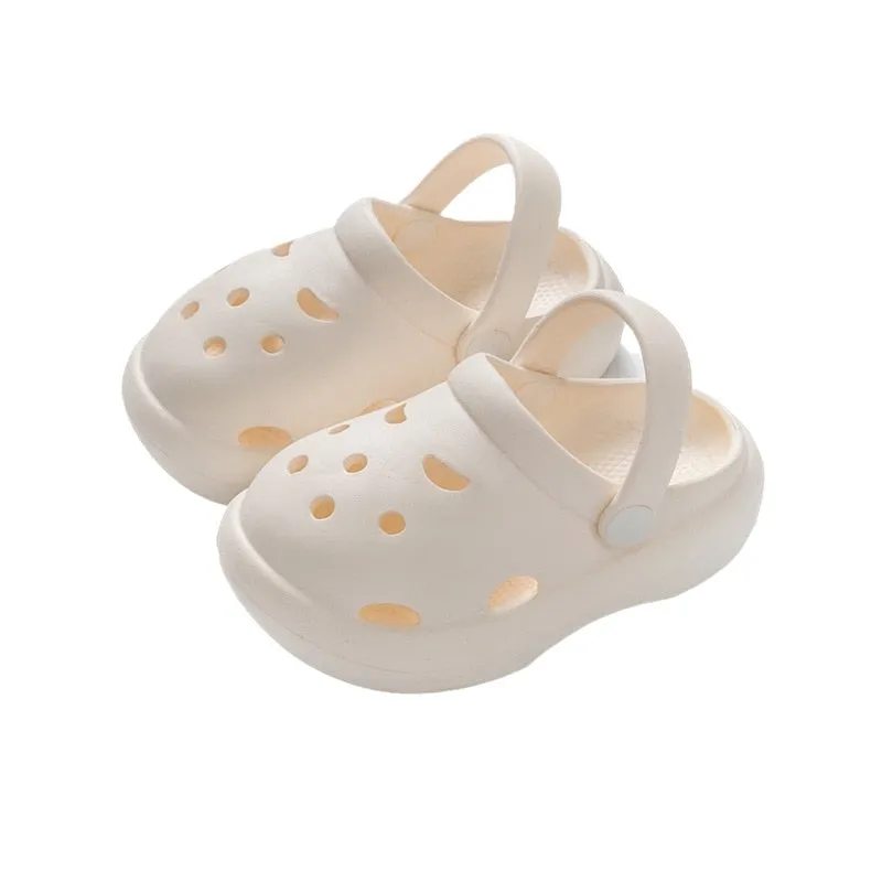 Cave Hole Baby or Kids Beach Sandals, Summer Clogs