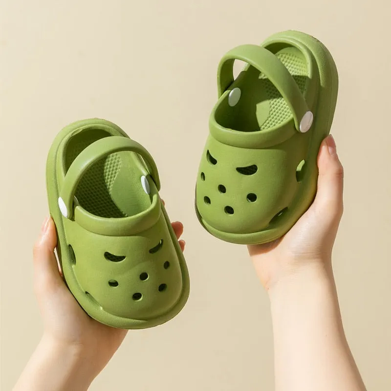 Cave Hole Baby or Kids Beach Sandals, Summer Clogs