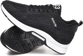 CERYTHRINA Men Elevator Sneakers Invisible Height Increasing Elevator Shoes Sports Shoes 2.36 Inches Breathable Lace up Sneakers