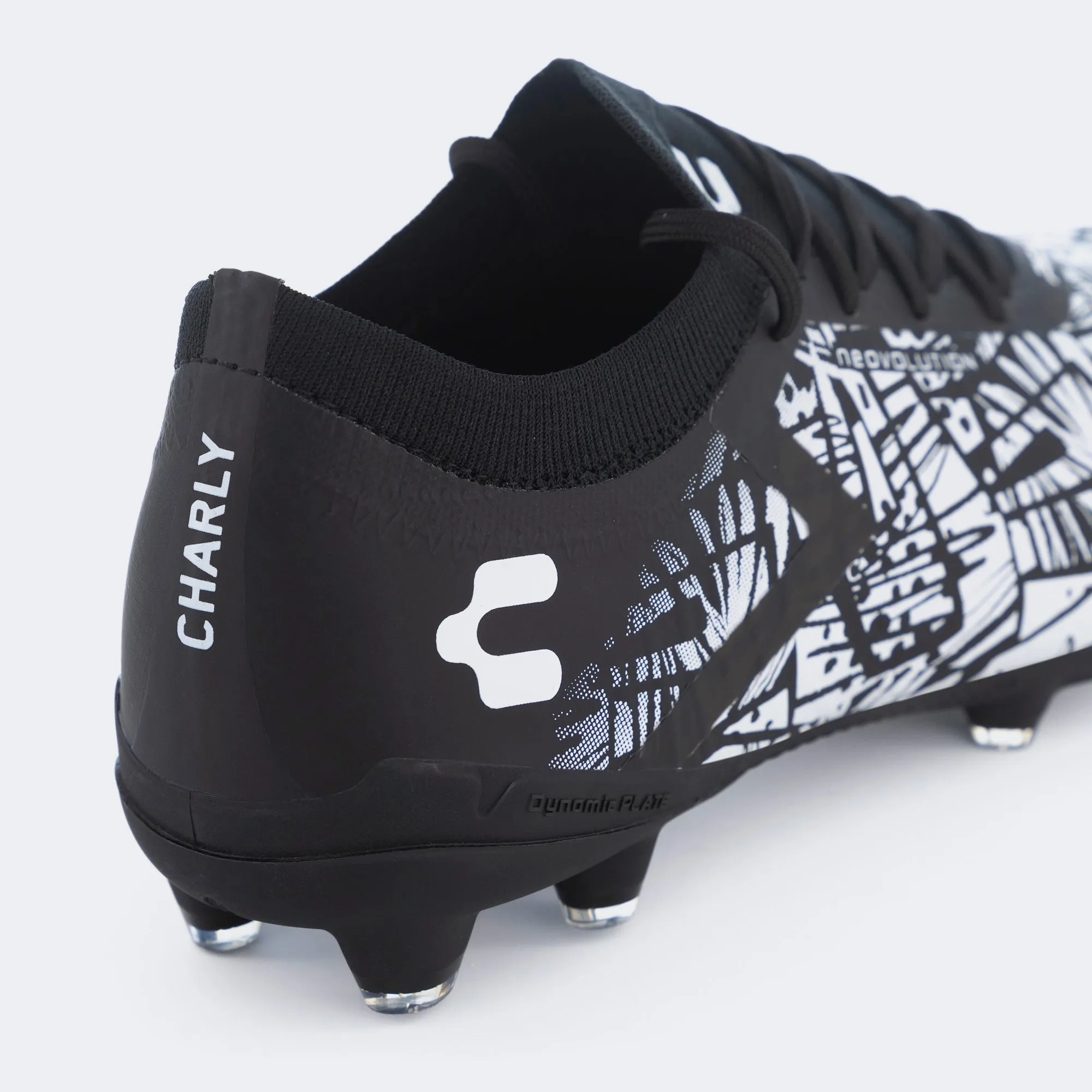 Charly Neovolution PFX Soccer Cleats - Black/White