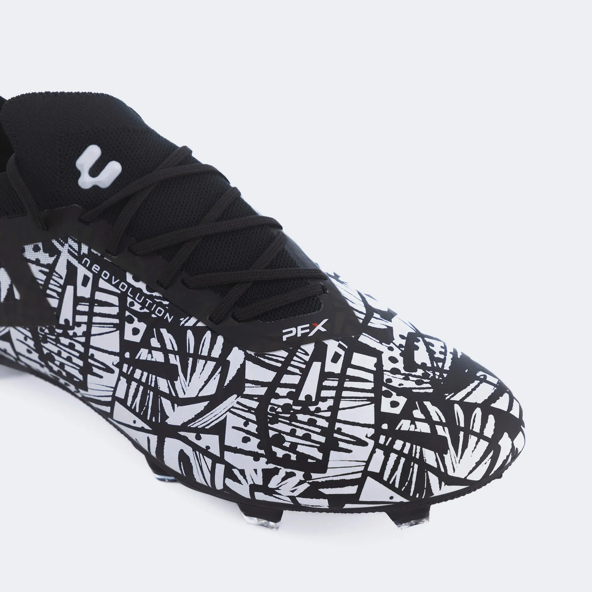 Charly Neovolution PFX Soccer Cleats - Black/White
