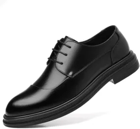 Classic Men's Leather Dress Shoes Men Formal Business Lace Up Oxford Shoes Retro Casual Comfortable Derby Shoes for Men