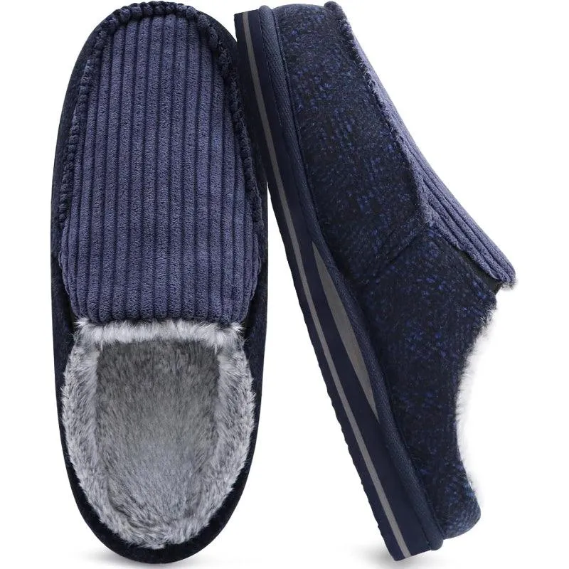 Corduroy Warm Orthopedic Slippers – Cozy Support for Indoor Comfort