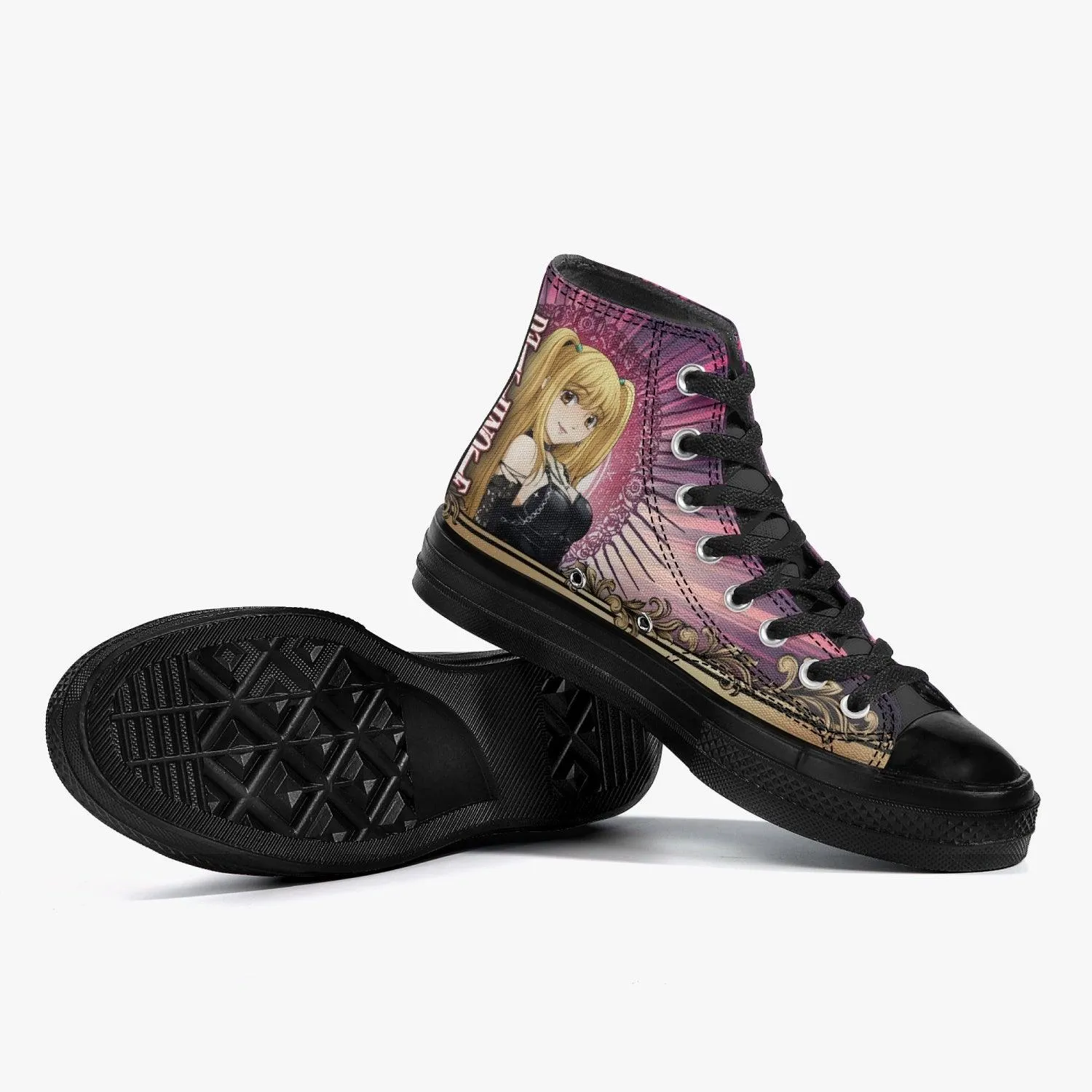 Death Note Misa Pink A-Star High Anime Shoes