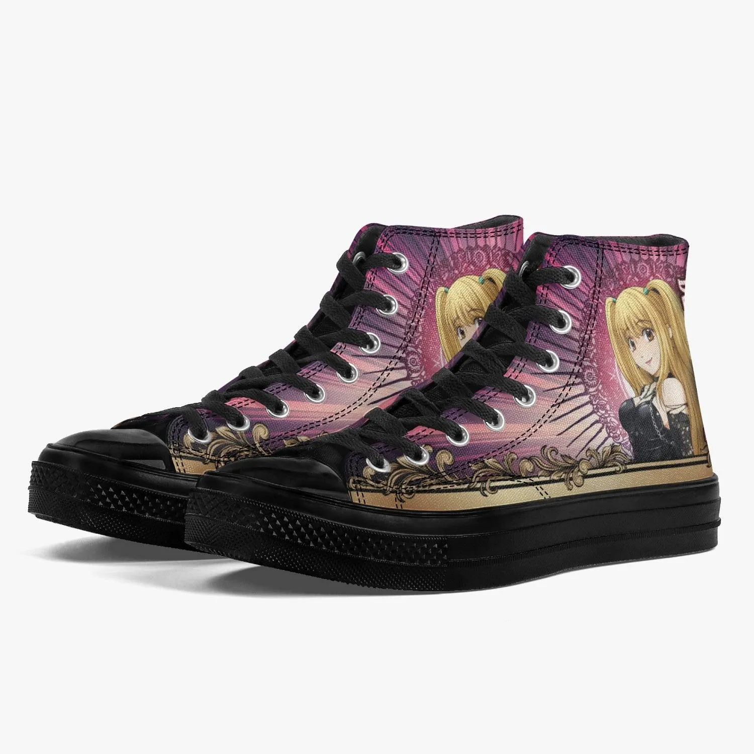Death Note Misa Pink A-Star High Anime Shoes