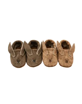 Dovetail & Latte Bunnies // Cute Critters Leather Shoes Baby and Toddler Bunny
