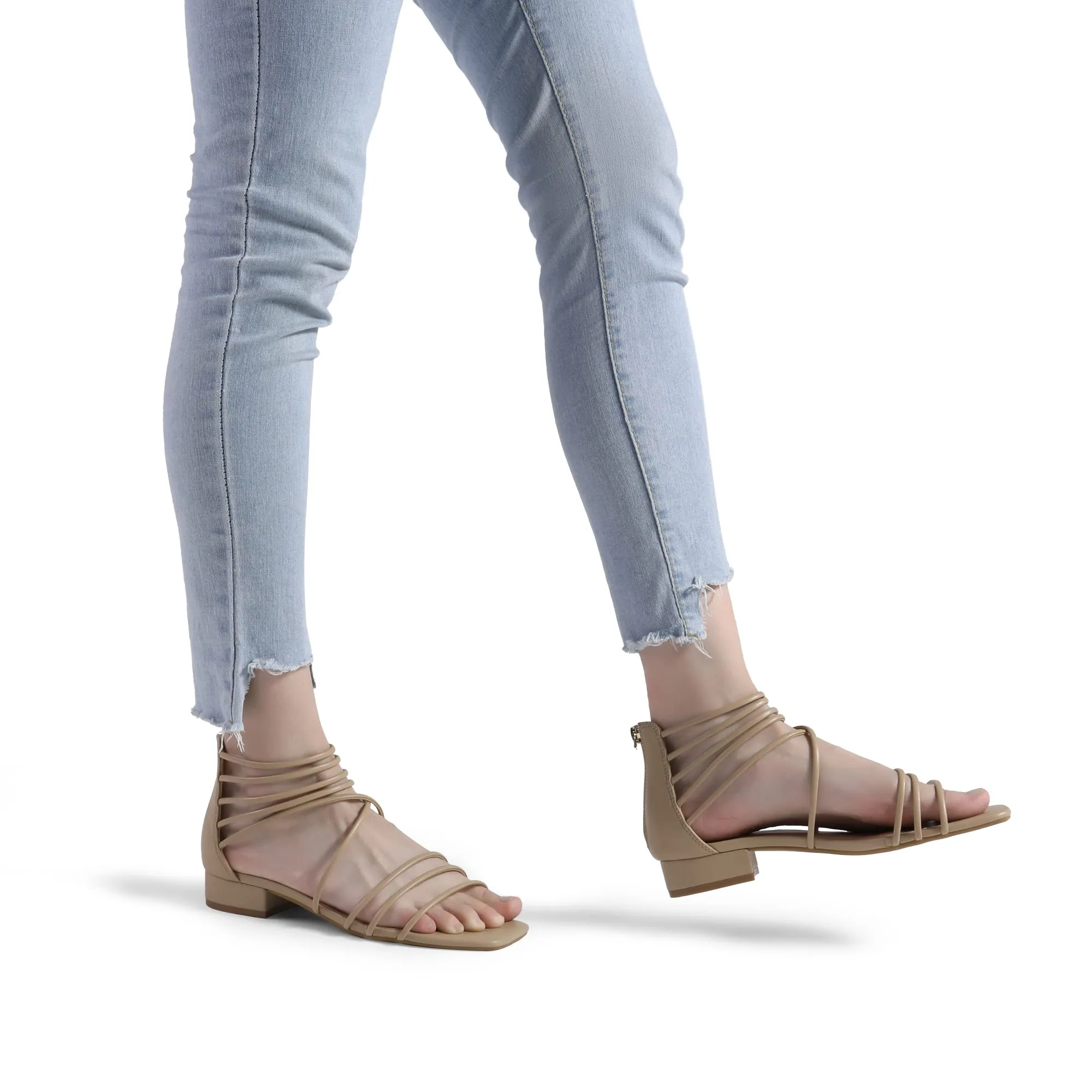 Dream Pairs Summer Dressy Flat Girls Comfortable Gladiator Stappy Low Heel Sandals Shoes