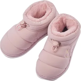 Fashion Winter Toddler Baby Boots Cozy Fleece Warm Ankle Boots Flat Bottom Non Slip Round Toe Girls Fringe Boots 13