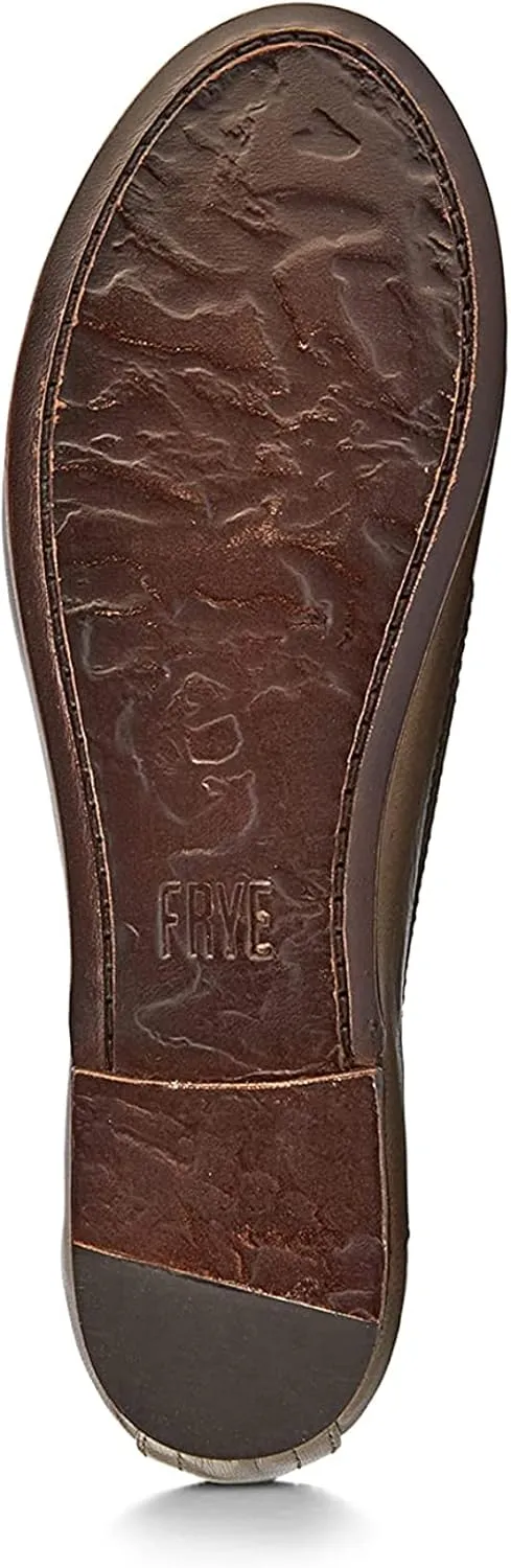 Frye Carson Ballet Flats for Women Featuring Premium Tumbled Leather with Leather Lining and Leather Outsole  3/8" Heel