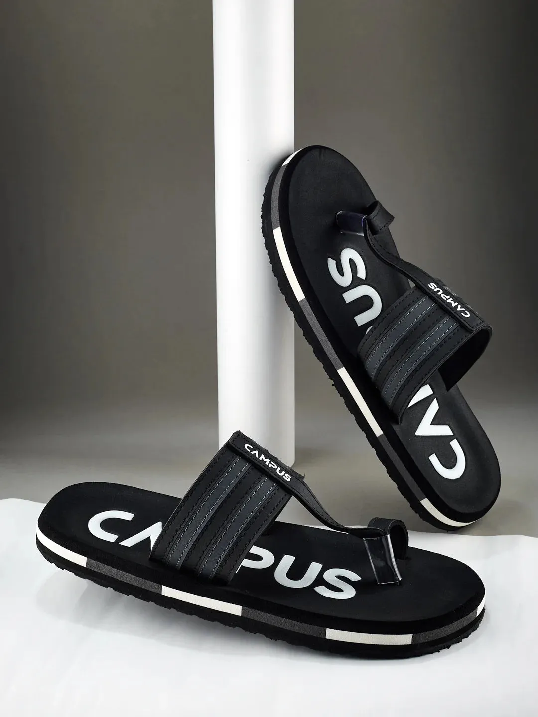 GC-1087 Black Men's Flip Flops
