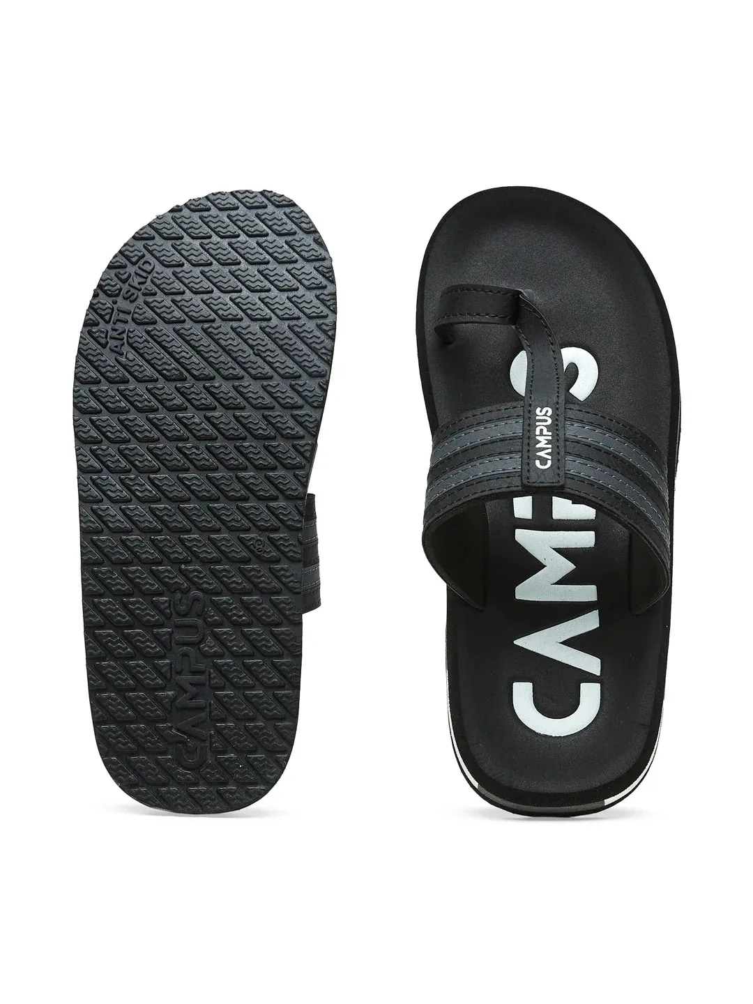 GC-1087 Black Men's Flip Flops