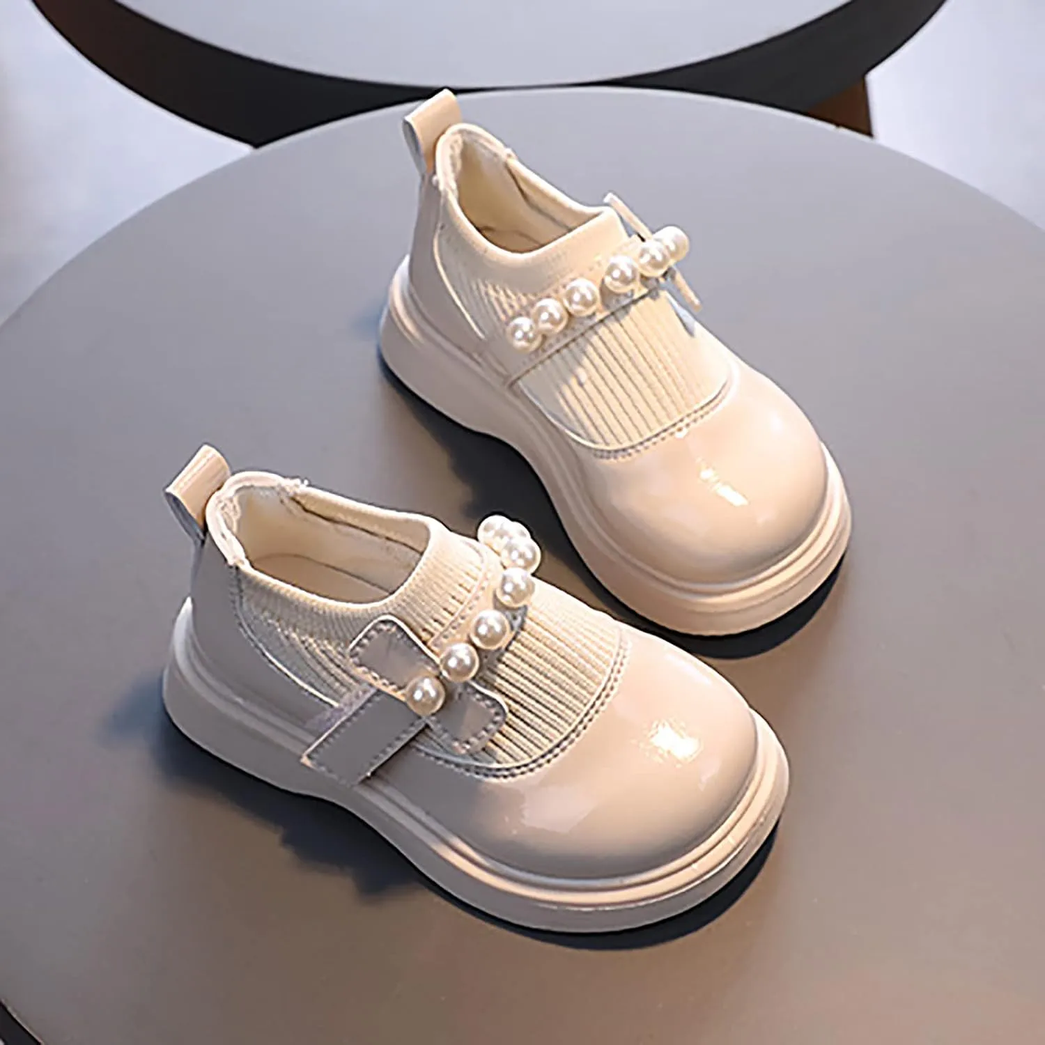 Girls Fuzzy Boots Girls Toddler Little Kid Big Kid Dress Flat Ballerina Shoe Leather Shoes Fashion Boots