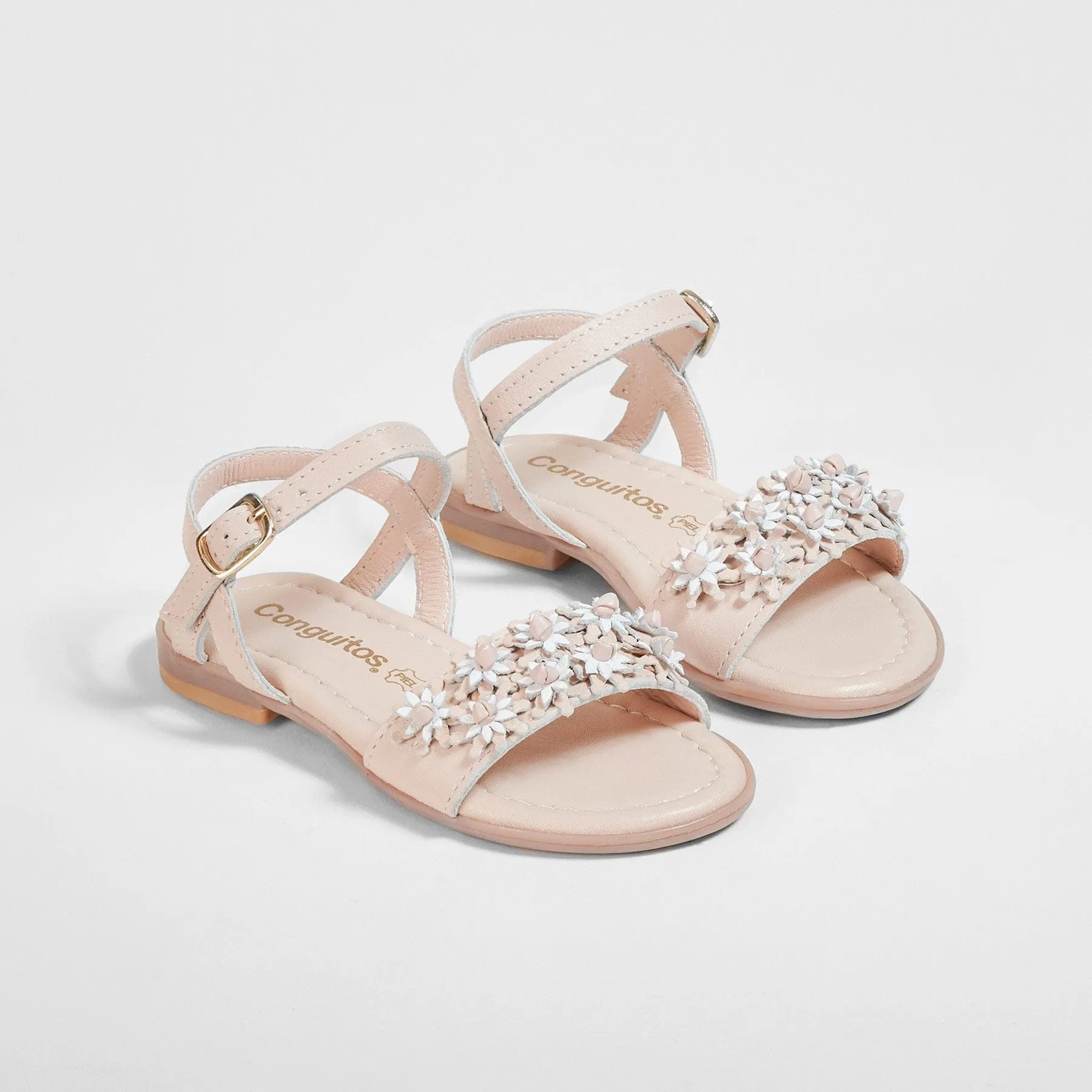 Girl's Makeup Pink Flowers Sandals