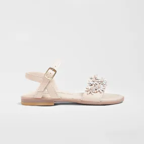 Girl's Makeup Pink Flowers Sandals