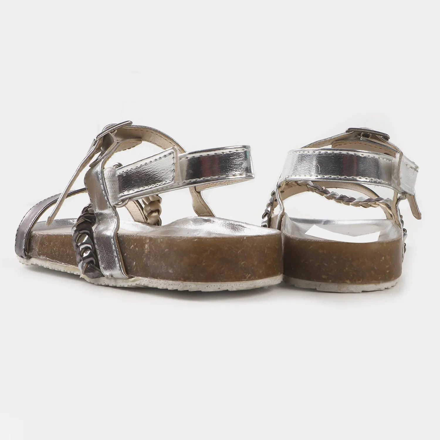 Girls Sandal 40-105  - Silver/Green