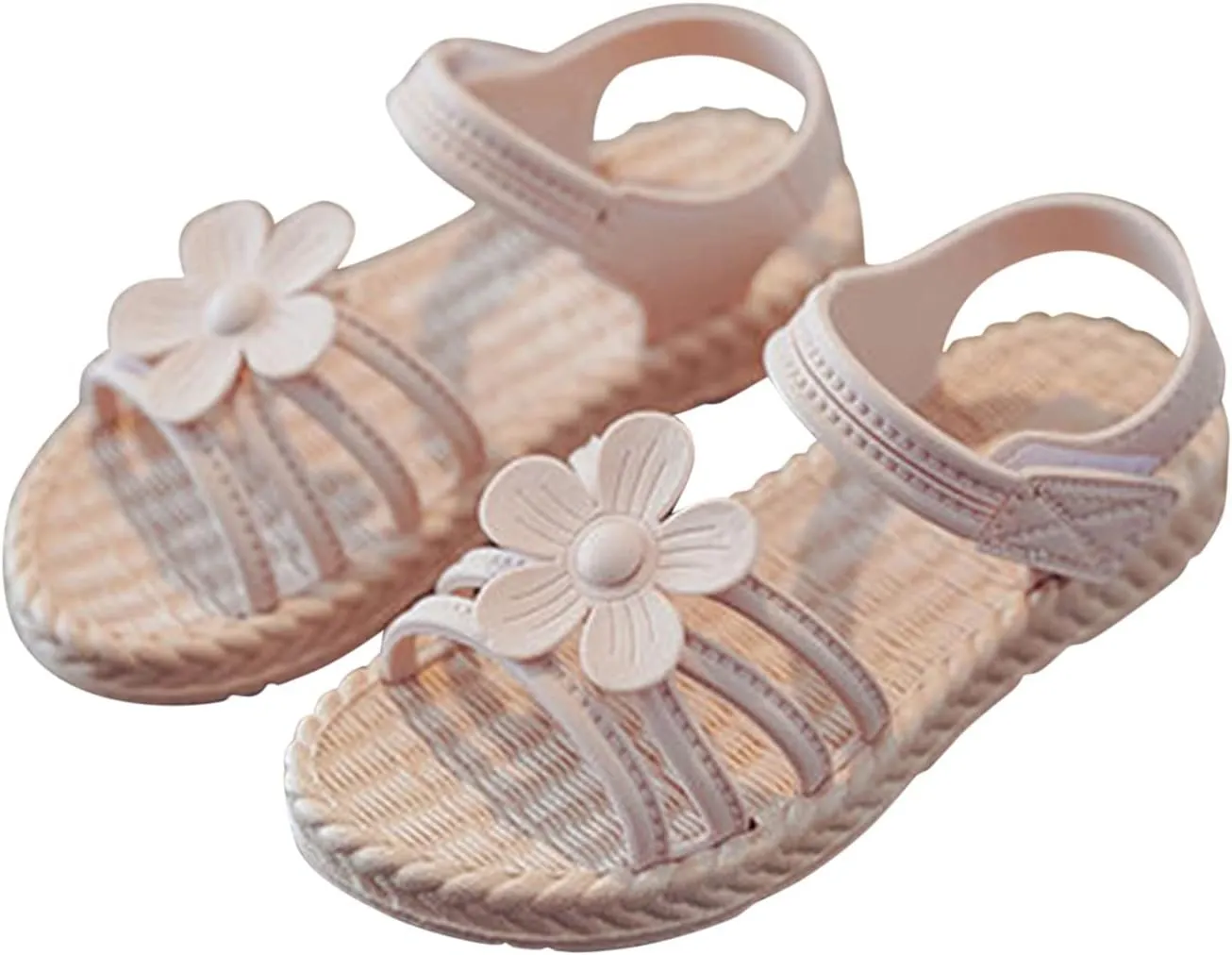Kids Girl Boy Baby Shoes Summer Sandals Premium Anti-Slip Soft Sole Shoes Princess Beach Shoes (Pink, 10 Little Child)