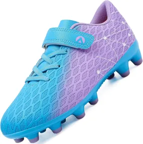 Kids Soccer Cleats Boys Girls Firm Ground Soccer FG/AG Soccer Athletic Outdoor Football Shoes Youth Turf Soccer Cleat Soccer Shoes for Little/Big Kid