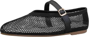 Ladies Solid Colour Breathable Hollow Mesh Buckle Flat Bottom Large Size Single Shoes Casual Womens Shoes Size 9 Casual
