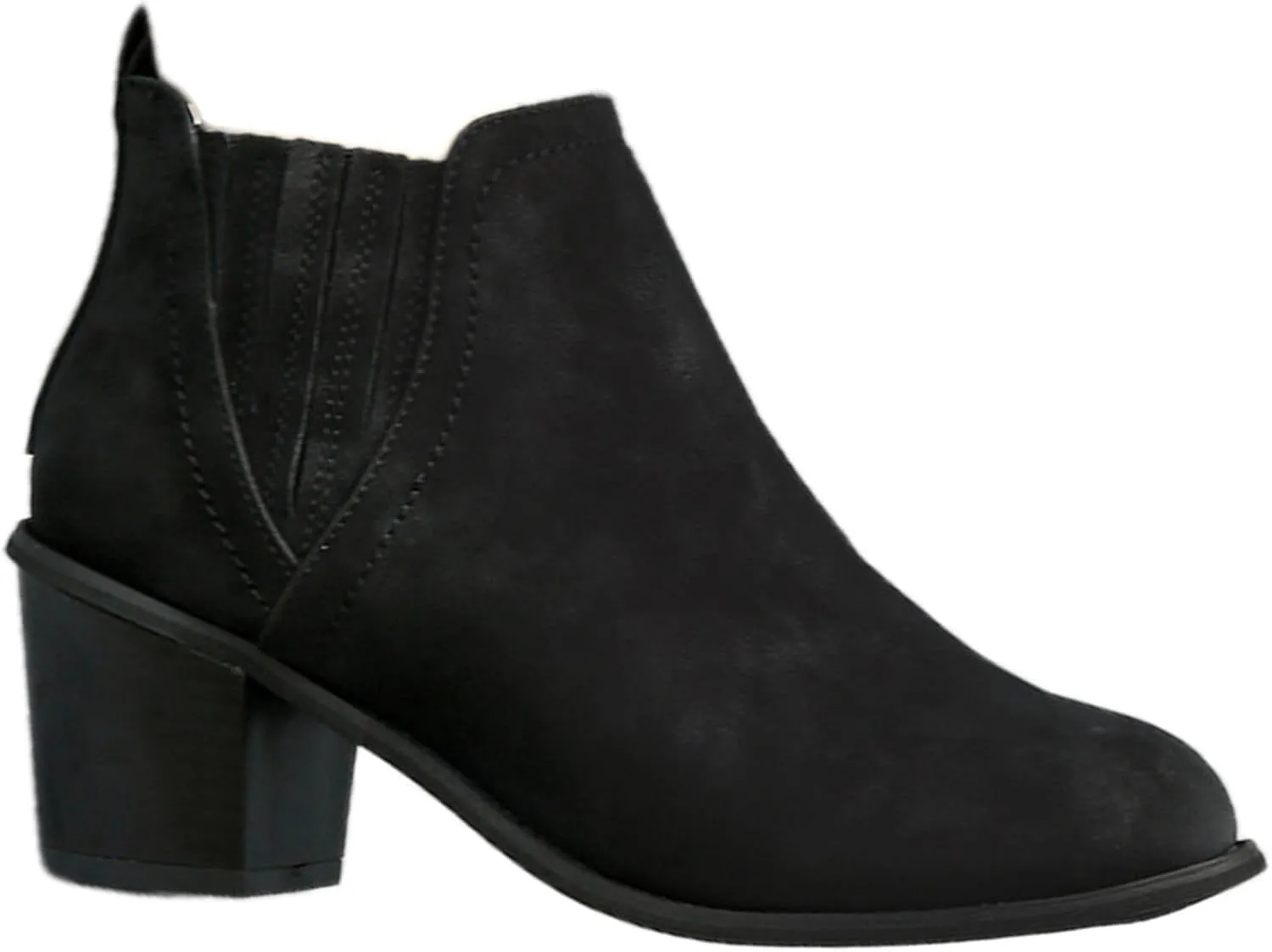 Lausiuoe Ankle Boots For Women Dressy Chunky Heel Fashion Short Boots Side Zipper Booties Wide Width Western Shoes