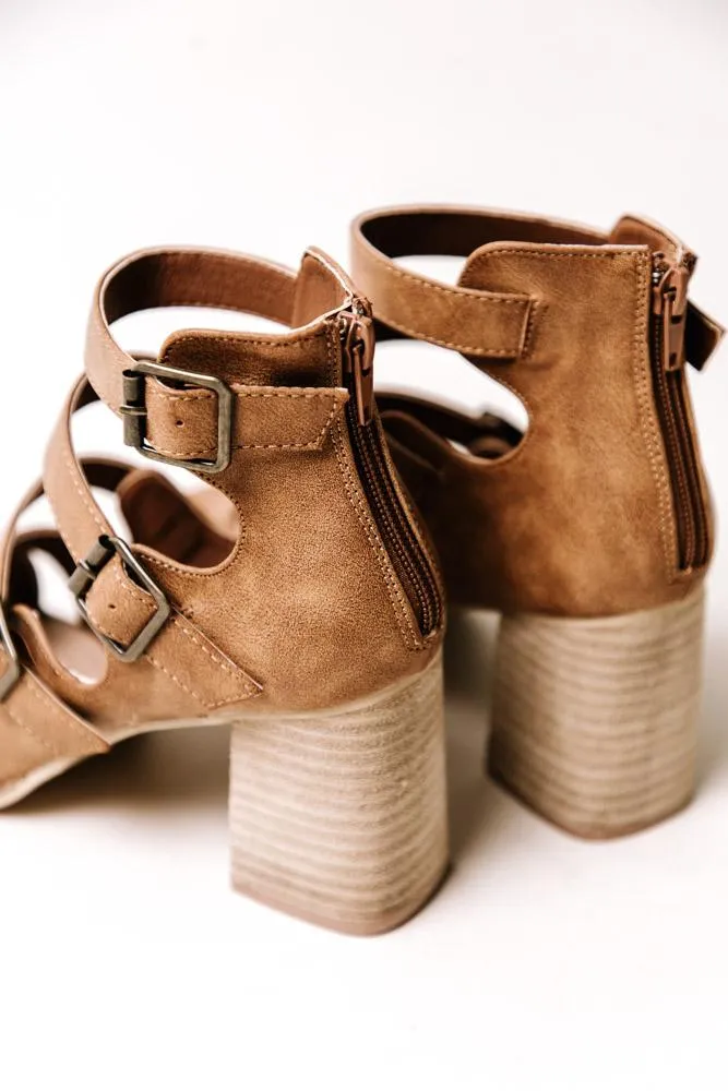 Marjorie Strappy Heel in Brown