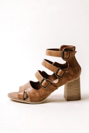 Marjorie Strappy Heel in Brown