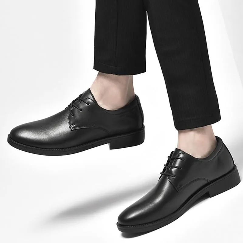Men's Dress Shoes Summer Fashion Leather Men Oxfords Shoes Classic Lace Up Business Tuxedo Shoes
