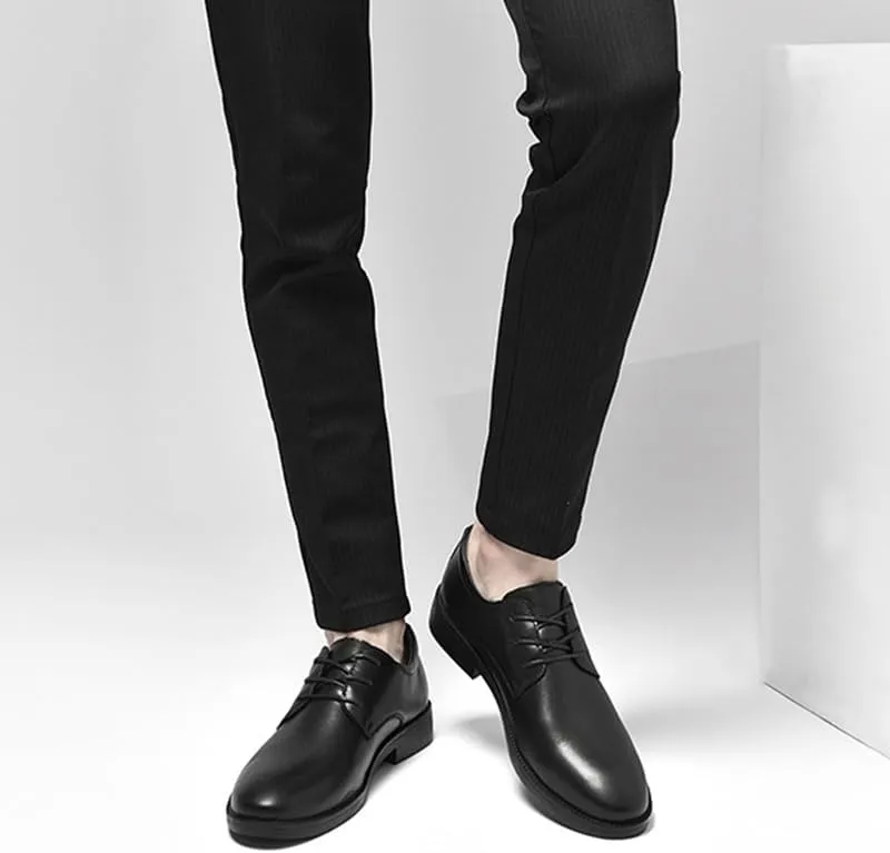 Men's Dress Shoes Summer Fashion Leather Men Oxfords Shoes Classic Lace Up Business Tuxedo Shoes