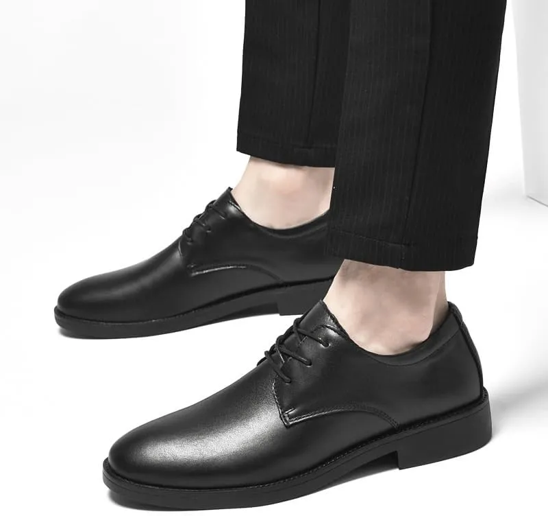 Men's Dress Shoes Summer Fashion Leather Men Oxfords Shoes Classic Lace Up Business Tuxedo Shoes