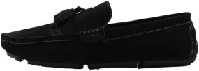 Mens Driving Loafers Pu Leather Moccasins Shoe Outdoor Solid Color Round Toe Slip-on