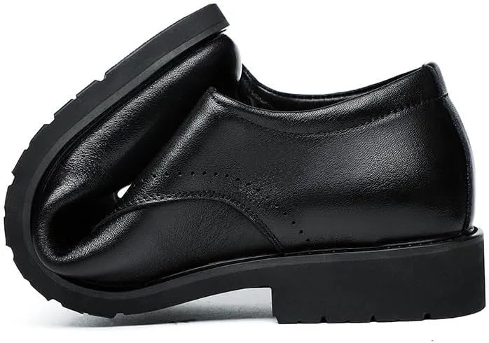 Mens Fashion Pointed Toe Lace-Up Oxford Shoes Elegant Wedding Business Loafers Dress Shoes