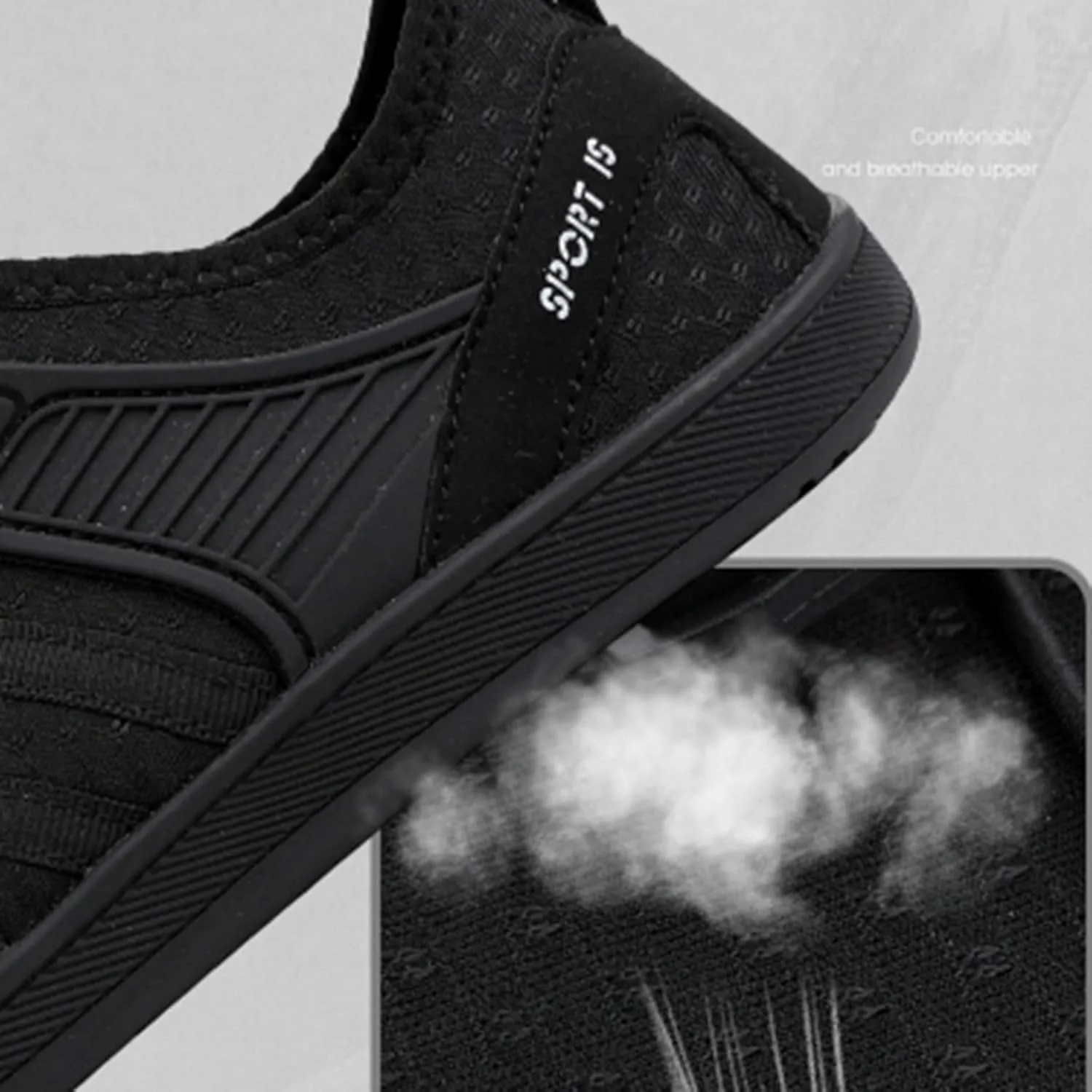 Men's Slip in Loafers & Slip-Ons Comfortable Fitness Breathable Casual Sports Shoes for Men and Women