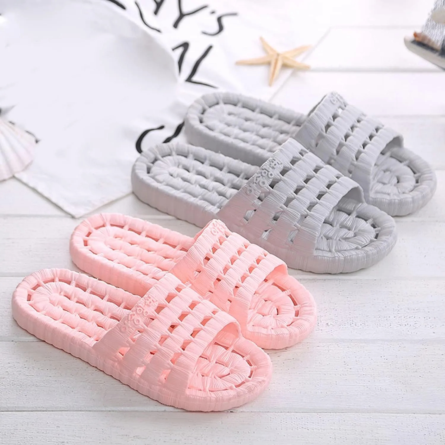 Mens Slippers Womens Slides Cloud Slippers for Men Shower Shoes Women Living Room Indoor Outdoor Quick Drying