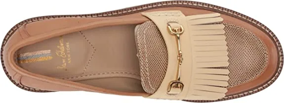 Sam Edelman Cammi Light Cuio Brown/Chai Cream/Eggshell Almond Toe Slip On Loafer