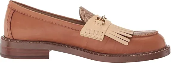 Sam Edelman Cammi Light Cuio Brown/Chai Cream/Eggshell Almond Toe Slip On Loafer