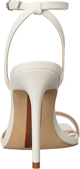 Sam Edelman Orchid White Ankle Strap Open Toe Stiletto High Heel Sandals