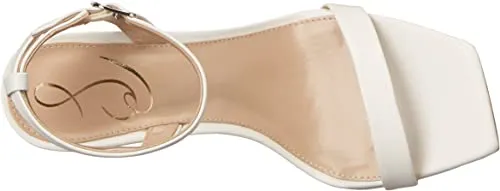 Sam Edelman Orchid White Ankle Strap Open Toe Stiletto High Heel Sandals