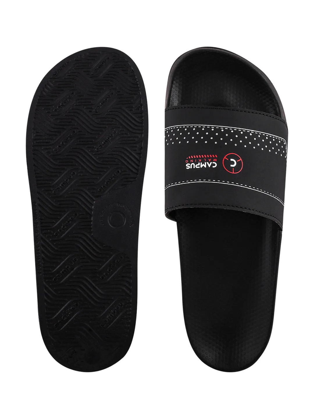 SL-436 Black Men's Slides