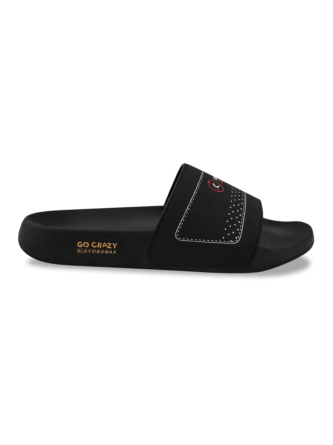SL-436 Black Men's Slides