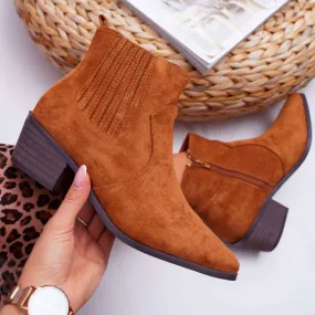 Suede Pointed Toe Chelsea Boots