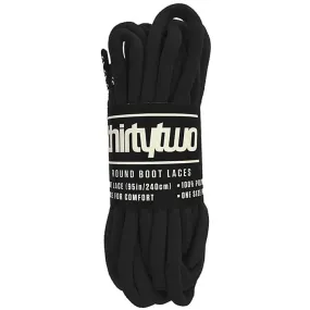 ThirtyTwo Black Snowboard Boot Laces