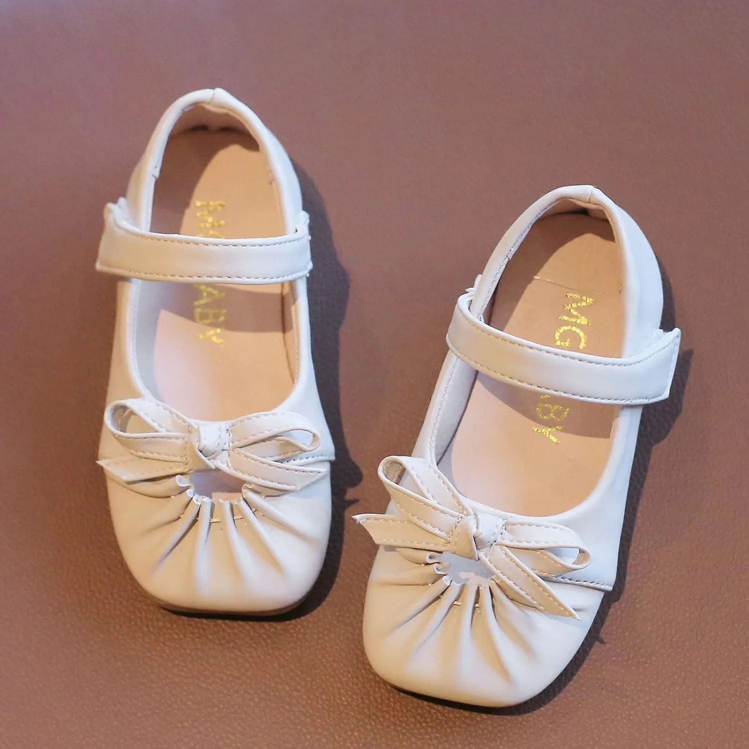 Toddler Sandals Leather Girls Shoes Flats Shoes Toddler Kids Baby Party School 1-6Y Dress Adjustable Slides