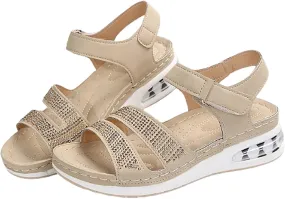 Wedge Sandals for Women Comfortable Dressy Arch Support Ankle Strap Outdoor Summer Beach Sports Sandal