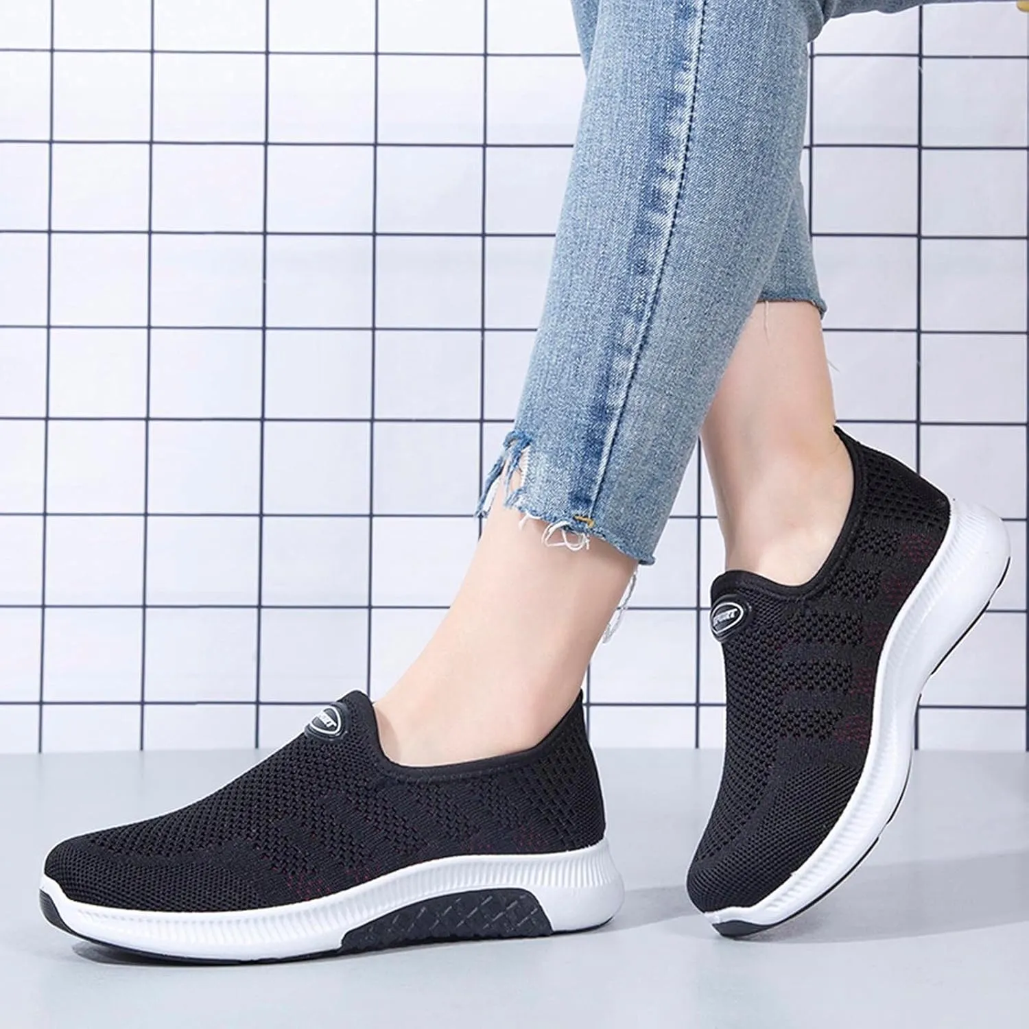 White Slip On Sneakers for Women Size 9 Orthopedic Shoes for Women Dressy Wide Black Shoes Women Casual 5.5 Plantar Fasciitis Shoes Women Flats Zapatos De Mujer Antideslizante para Cocina
