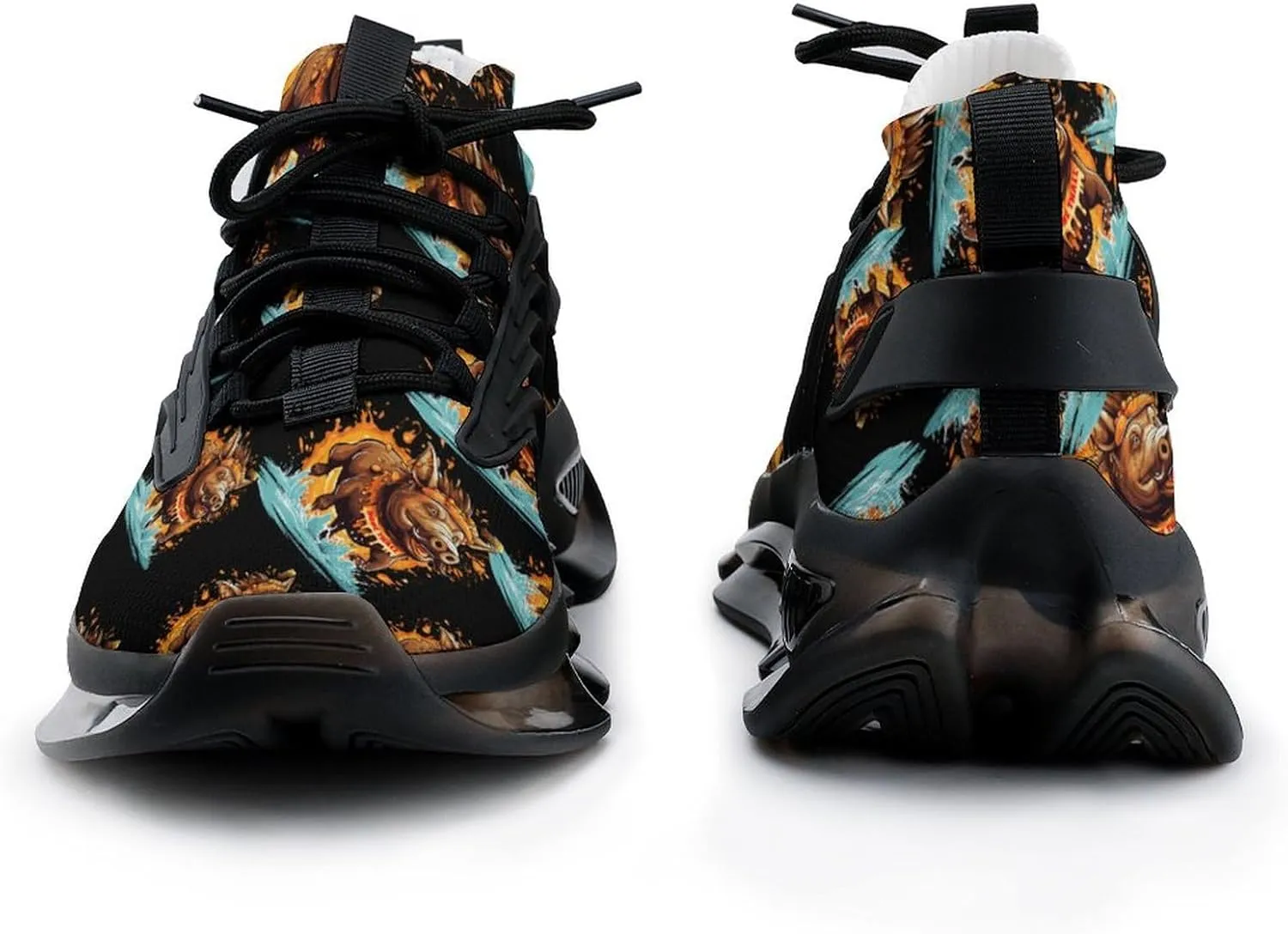 Wild Boar Mens Sneakers Running Shoes Lightweight Athletic Shoes for Jogging Walking Gym