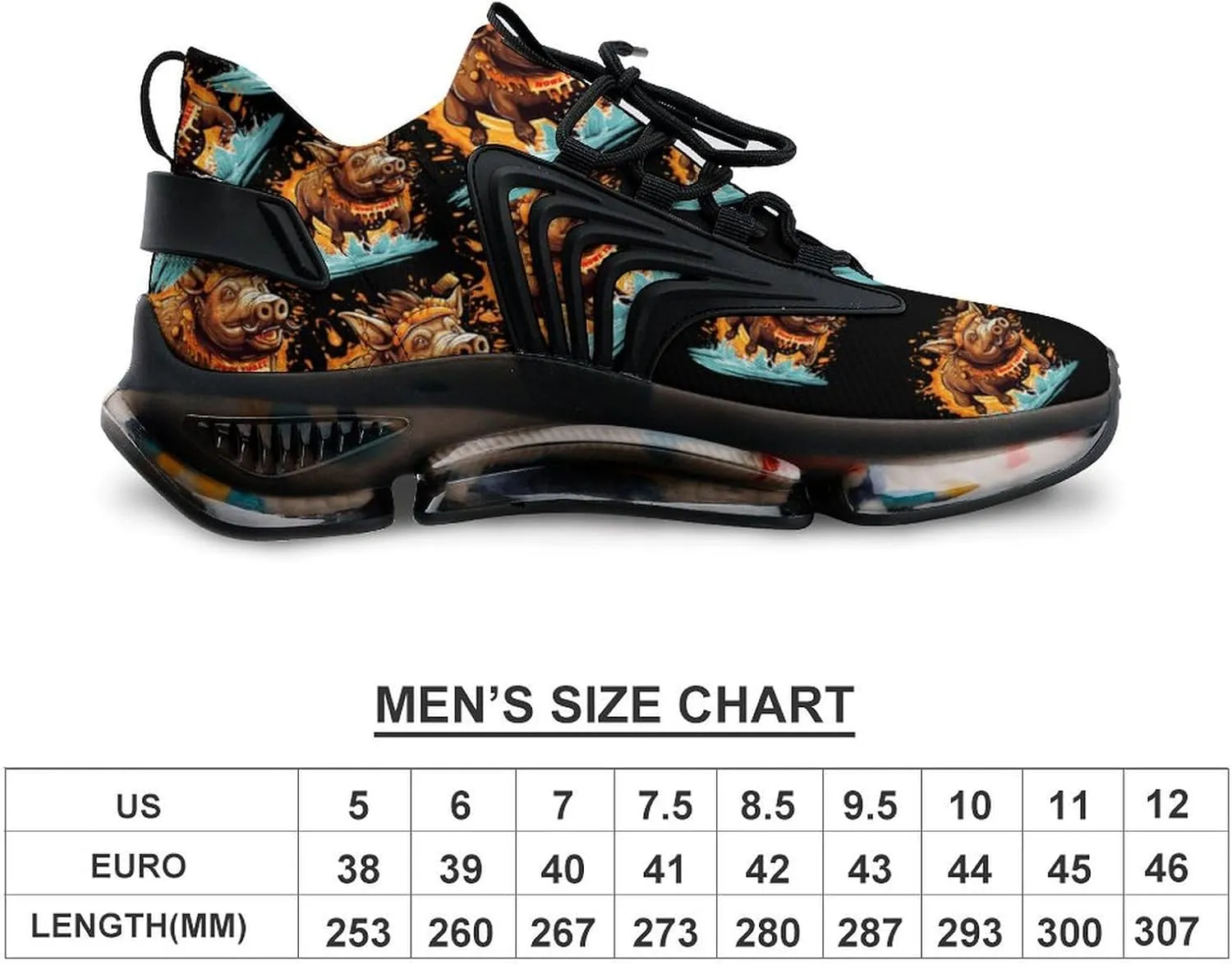 Wild Boar Mens Sneakers Running Shoes Lightweight Athletic Shoes for Jogging Walking Gym